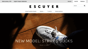 What Escuyer.com website looked like in 2018 (5 years ago)