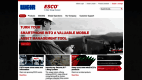What Escocorp.com website looked like in 2018 (5 years ago)