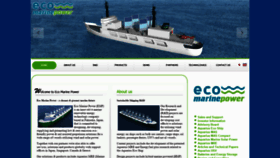 What Ecomarinepower.com website looked like in 2018 (5 years ago)