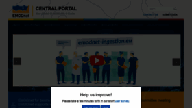 What Emodnet.eu website looked like in 2018 (5 years ago)