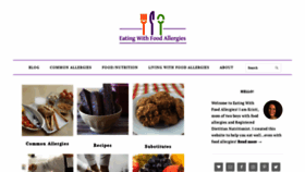 What Eatingwithfoodallergies.com website looked like in 2018 (5 years ago)