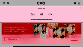 What Evohair.co.uk website looked like in 2018 (5 years ago)