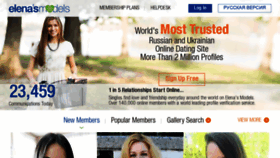 What Elenamodels.com website looked like in 2018 (5 years ago)