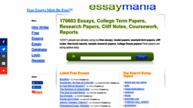 What Essaymania.com website looked like in 2018 (5 years ago)