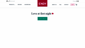 What Endy.com website looked like in 2018 (6 years ago)