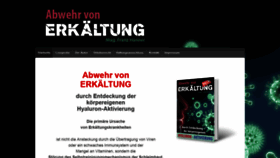 What Erkaeltungsstopp.com website looked like in 2018 (5 years ago)
