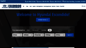 What Escondidohyundai.com website looked like in 2018 (5 years ago)