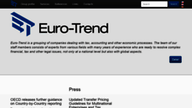 What Eurotrend.cz website looked like in 2018 (5 years ago)