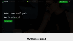 What Enpek.com website looked like in 2018 (5 years ago)