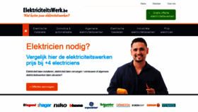 What Elektriciteitswerk.be website looked like in 2018 (5 years ago)
