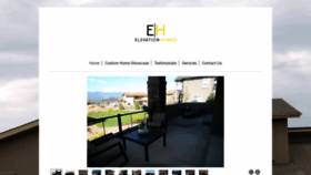 What Elevationhomes.us website looked like in 2018 (5 years ago)