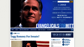 What Evangelicalsformitt.org website looked like in 2018 (5 years ago)