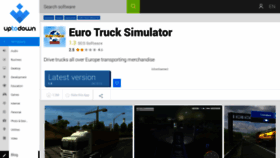 What Euro-truck-simulator.en.uptodown.com website looked like in 2018 (5 years ago)