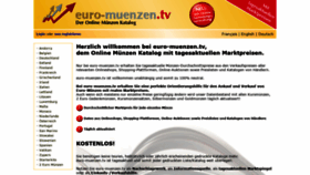 What Euro-muenzen.tv website looked like in 2018 (5 years ago)