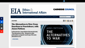 What Ethicsandinternationalaffairs.org website looked like in 2018 (5 years ago)