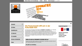 What Exponatec.de website looked like in 2018 (5 years ago)