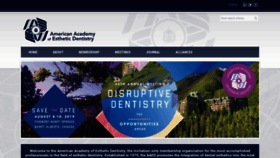 What Estheticacademy.org website looked like in 2018 (5 years ago)