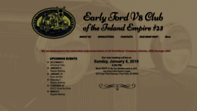 What Earlyfordv8ie.org website looked like in 2018 (5 years ago)