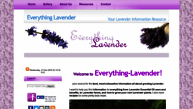 What Everything-lavender.com website looked like in 2018 (5 years ago)