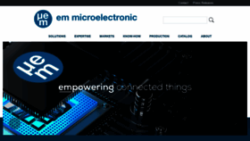 What Emmicroelectronic.com website looked like in 2018 (5 years ago)