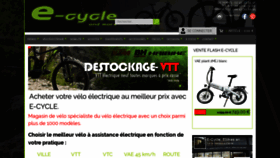 What Ecycle.fr website looked like in 2018 (5 years ago)