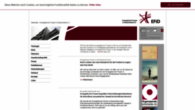 What Evangelischefrauen-deutschland.de website looked like in 2018 (5 years ago)