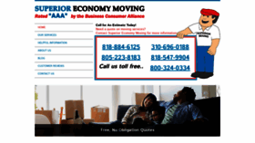 What Economymoving.net website looked like in 2018 (5 years ago)