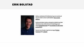 What Erikbolstad.no website looked like in 2018 (5 years ago)