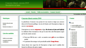 What Econcours.bf website looked like in 2018 (5 years ago)