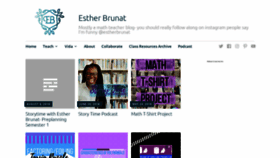 What Estherbrunat.com website looked like in 2018 (5 years ago)