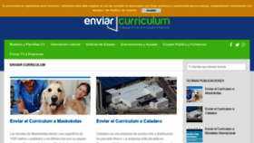 What Enviarcurriculum.es website looked like in 2018 (5 years ago)