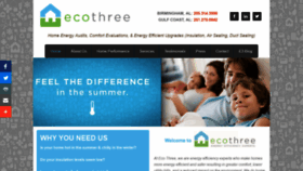What Eco-three.com website looked like in 2018 (5 years ago)