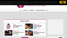 What Embarazoyfertilidad.com website looked like in 2018 (5 years ago)