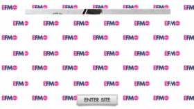 What Efm.fm website looked like in 2018 (5 years ago)