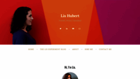 What Elisabethhubert.com website looked like in 2018 (5 years ago)