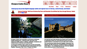 What Europeancastlestours.com website looked like in 2018 (5 years ago)