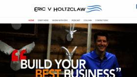 What Ericholtzclaw.com website looked like in 2018 (5 years ago)