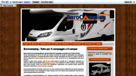 What Eurocamping.it website looked like in 2018 (5 years ago)