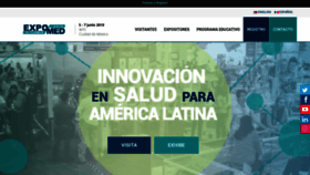 What Expomed.com.mx website looked like in 2018 (5 years ago)