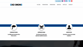 What Exodrone.com website looked like in 2018 (5 years ago)