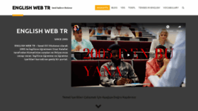 What English.web.tr website looked like in 2018 (5 years ago)