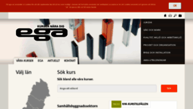 What Ega.se website looked like in 2018 (5 years ago)