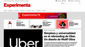 What Experimenta.es website looked like in 2018 (6 years ago)