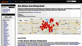 What Eatoutdesmoines.com website looked like in 2018 (5 years ago)