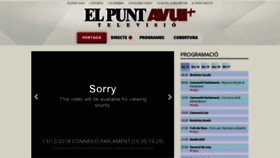 What Elpuntavui.tv website looked like in 2018 (5 years ago)