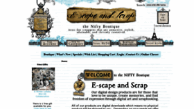 What E-scapeandscrap.net website looked like in 2018 (5 years ago)