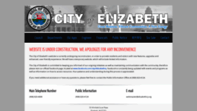 What Elizabethnj.org website looked like in 2018 (5 years ago)