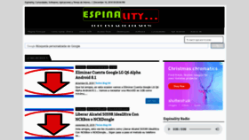 What Espinality.com website looked like in 2018 (5 years ago)