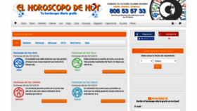 What Elhoroscopodehoy.es website looked like in 2018 (5 years ago)