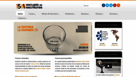 What Escueladeescritores.com website looked like in 2018 (5 years ago)